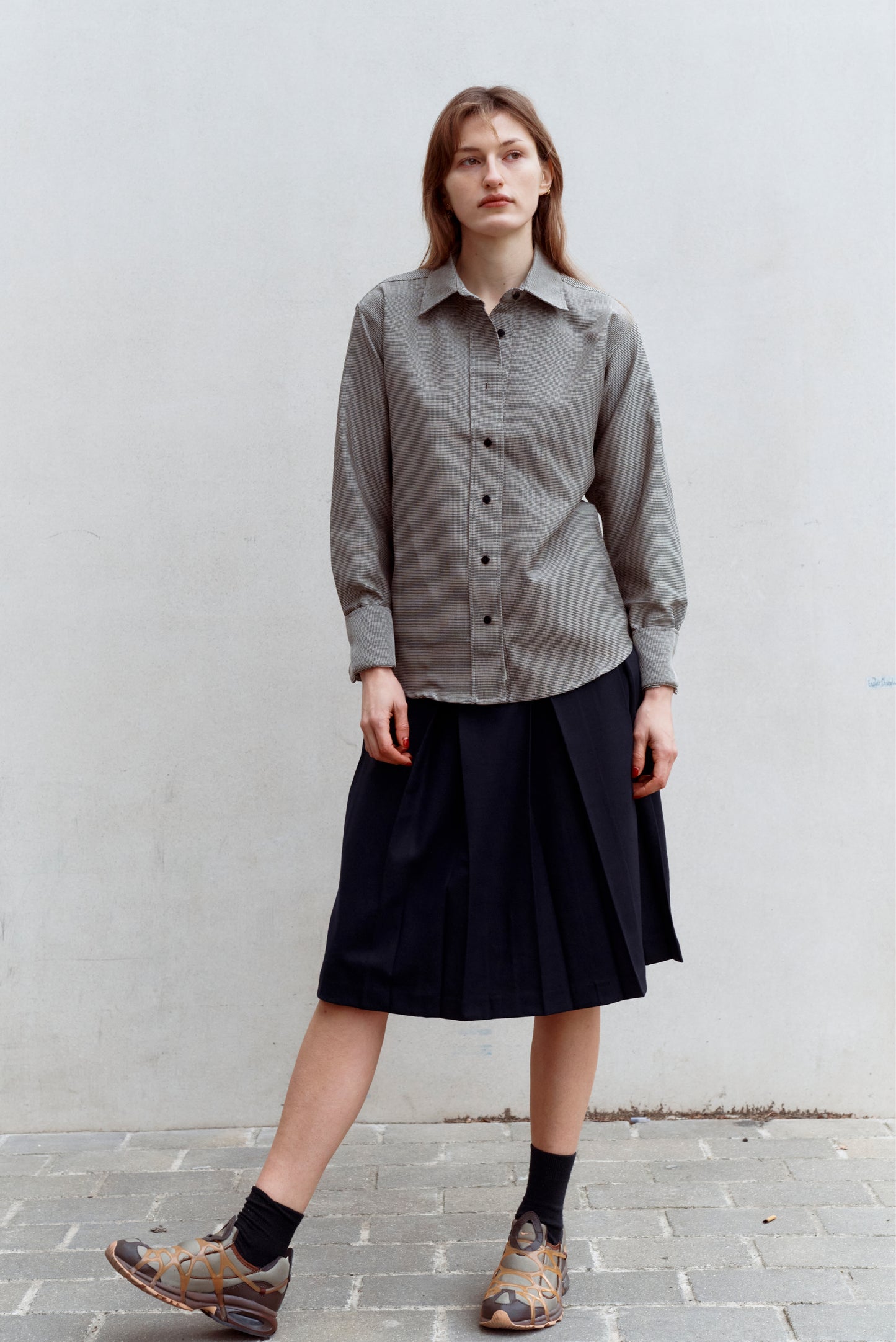 CLASSIC SHIRT in houndstooth